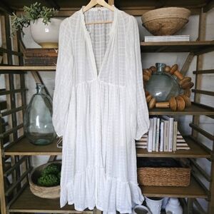 Free People White Maxi Dress